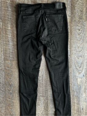 Levi’s 711 Skinny Jeans Womens 27x30 Black Stretch Denim Mid Rise